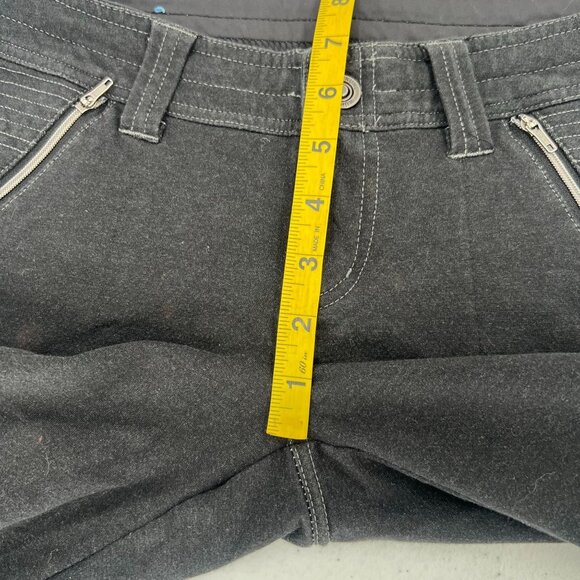 KUHL 2 Dark Gray Cotton Blend Pants Zipper Pockets Stretch Hiking Cargo Slim - Picture 8 of 10